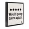 Stupell Industries Bathroom Rating Five Stars Framed Floater Canvas Wall Art